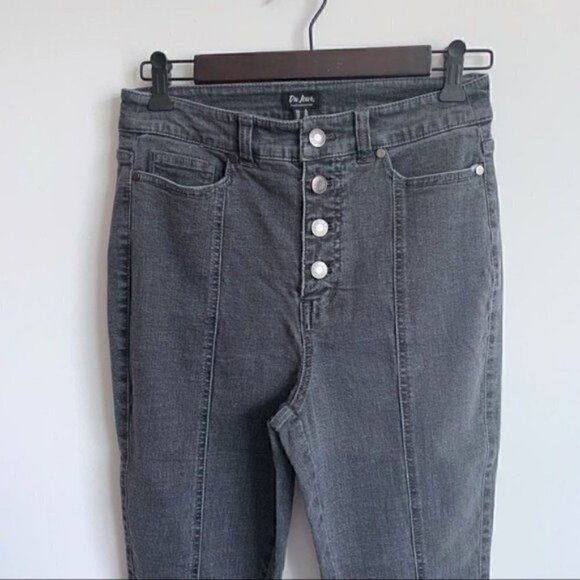 Du Jour Women Medium Gray High Rise Pocket Jeggings, size 6 - Picture 10 of 15